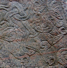 Great Beast motive from the greater Jelling rune stone (10th century)